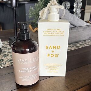 SAND + FOG Vanilla Cake Scented Hand Soap and Body Wash Set